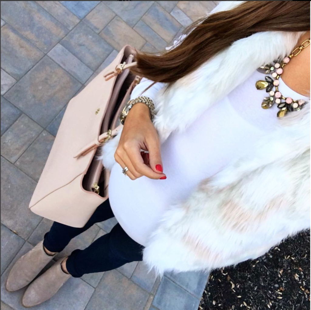 White Faux Fur Vest | MrsCasual