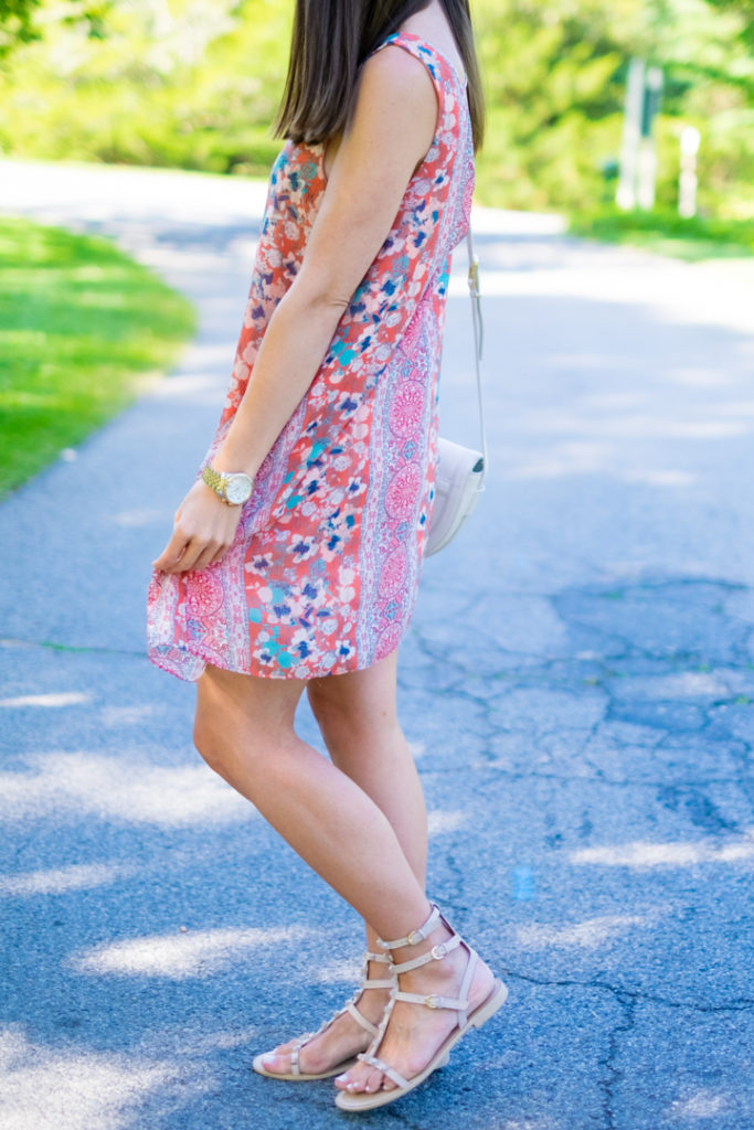 lace up dress and gladiator sandals