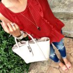ruffled peplum top tank Casual outfit mrscasual blogger