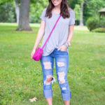 Summertime Casual outfit destroyed jeans mrscasual style blog