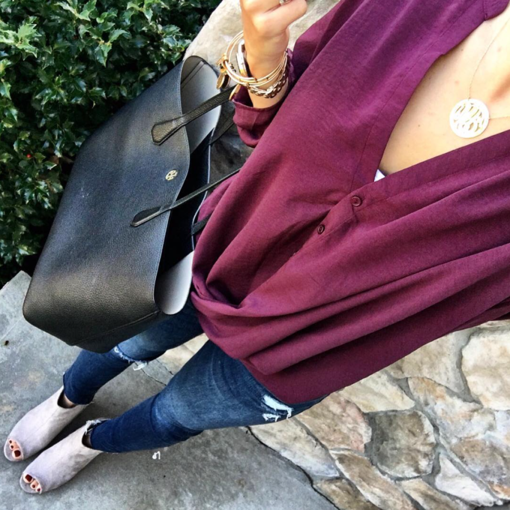 oxblood top