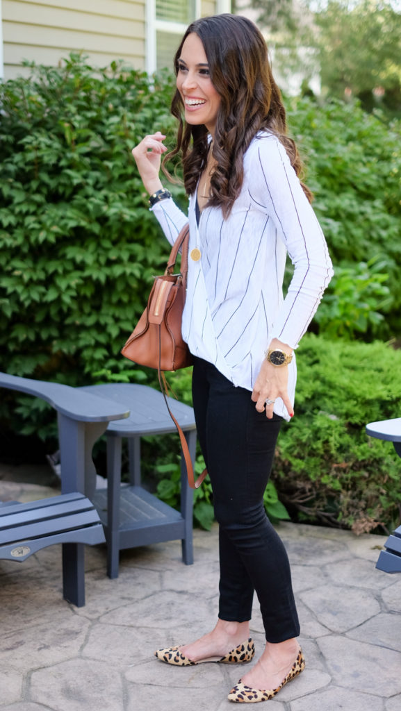 White high low tunic outfit