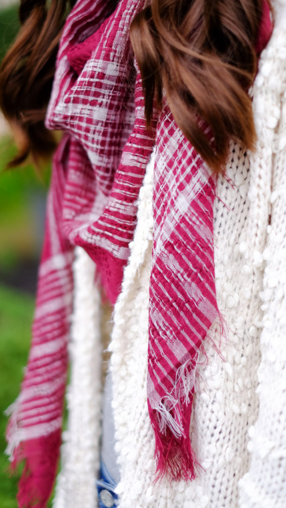 burgundy-plaid-blanket-scarf
