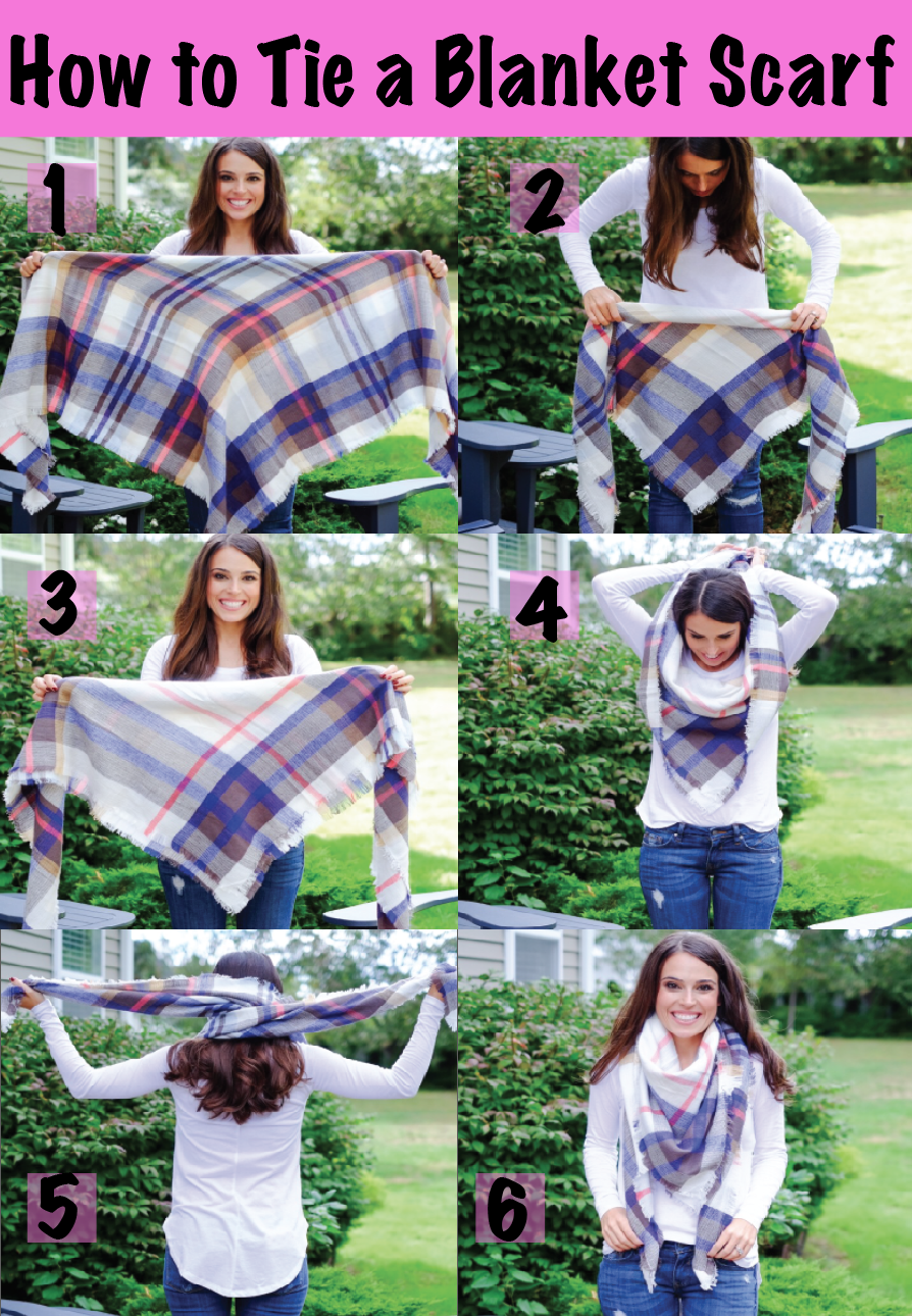 How to Tie a Blanket Scarf | MrsCasual