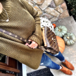 oversized olive sweater