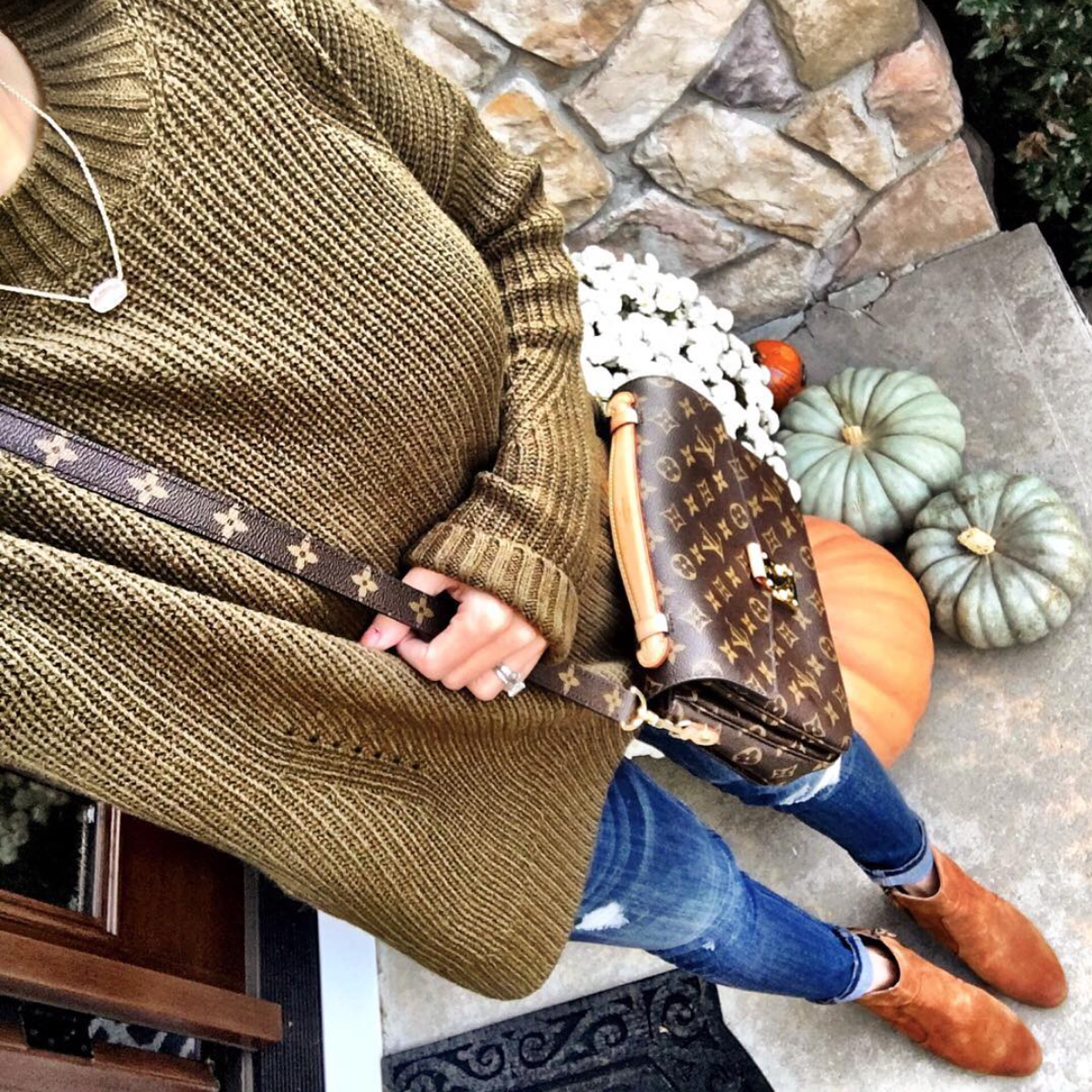 Oversized Olive Sweater | MrsCasual