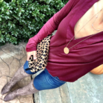 Burgundy Bell Sleeve Top