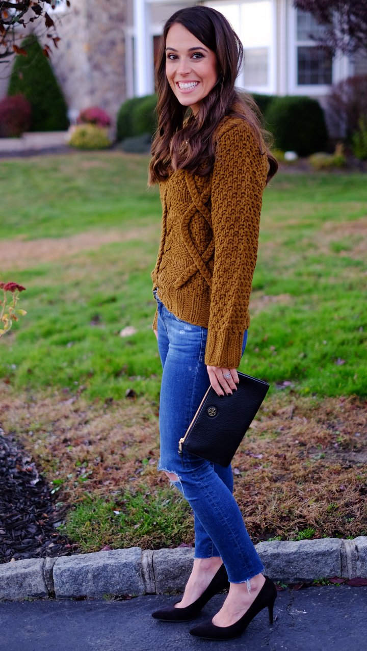 Cable Knit Sweater (Thanksgiving Outfit Idea) MrsCasual