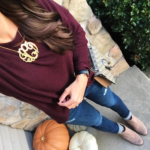 soft burgundy sweater