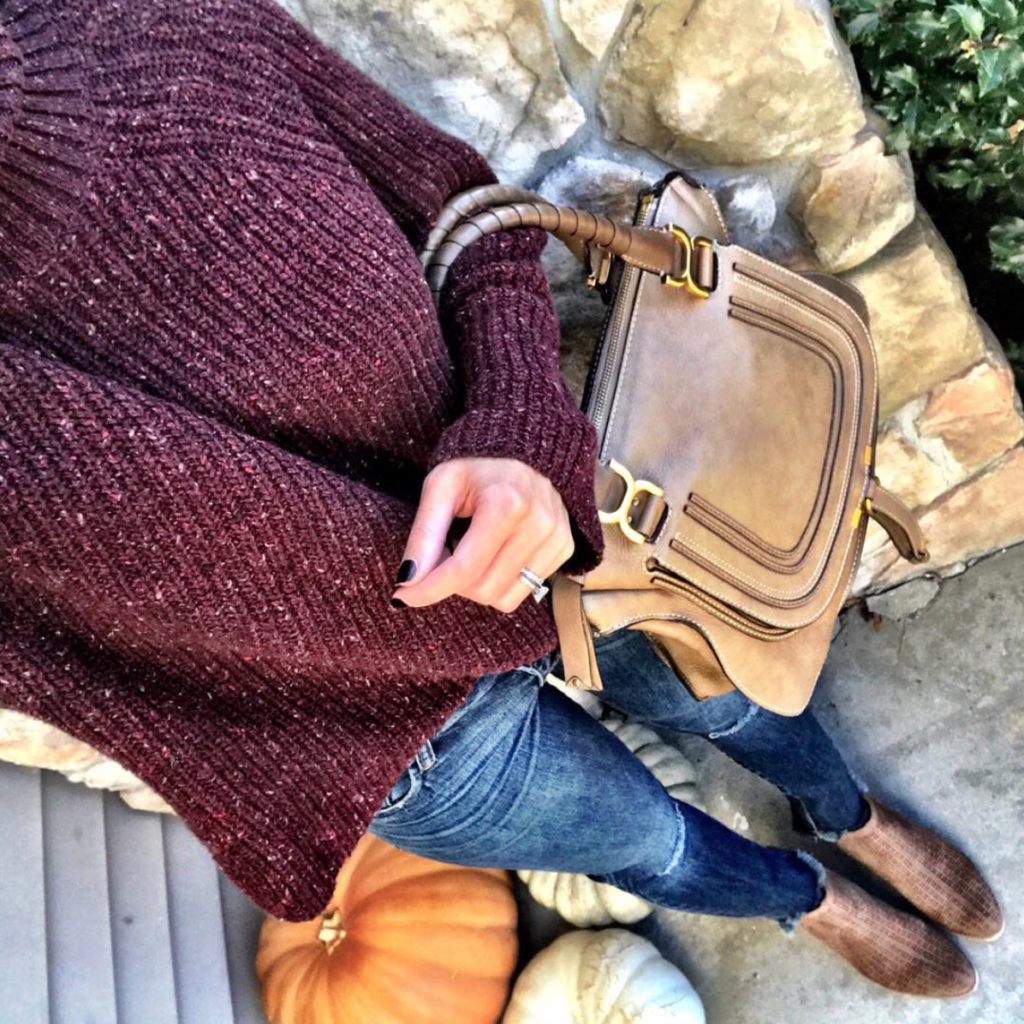 burgundy mock turtleneck