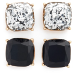 square stud earrings