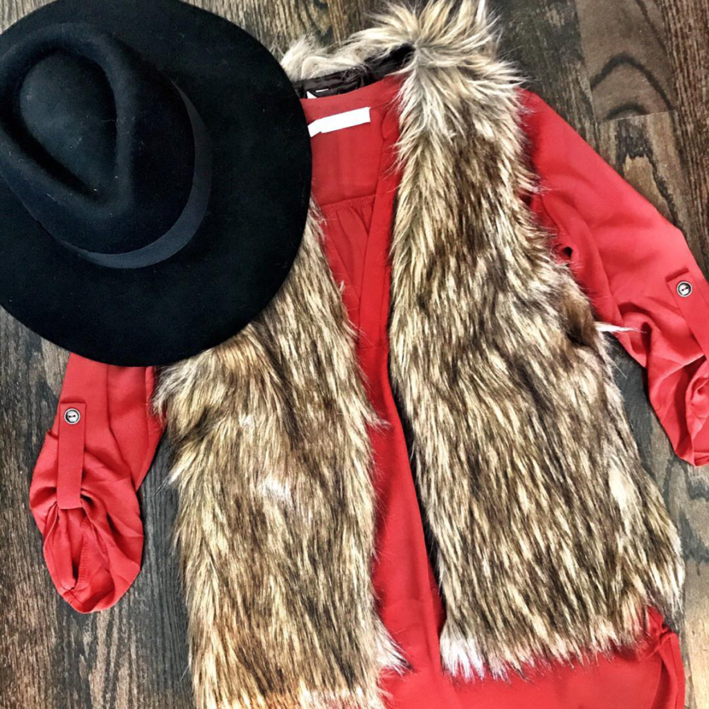 faux fur vests