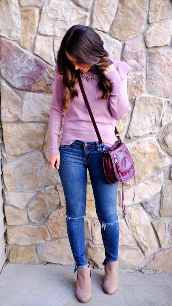 ruffle-sleeve-sweater-outfit