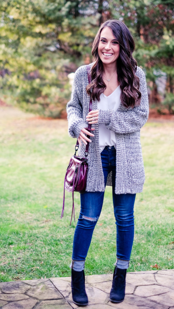 Cozy Black and White Cardigan | MrsCasual