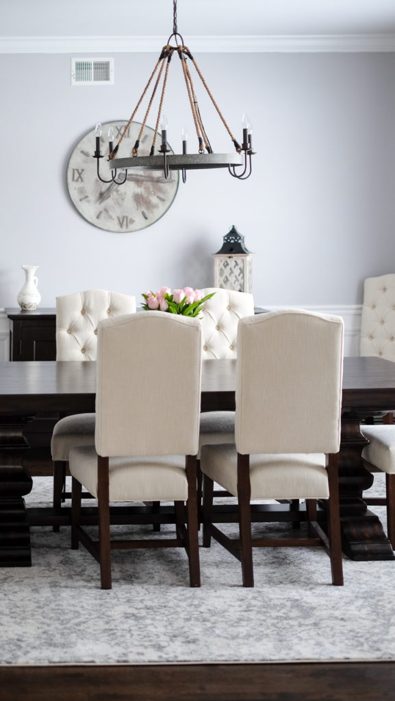My Dining Room Mrscasual, Pottery Barn Ashton Tufted Dining Chair Dupe