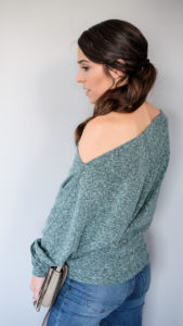 Off The Shoulder Sweatshirt (on Sale) | MrsCasual