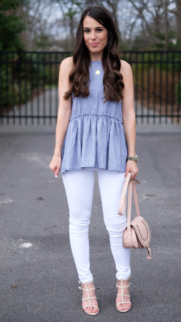 bp peplum top outfit