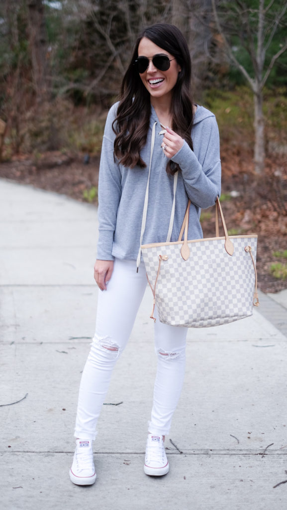 gray and white outfit