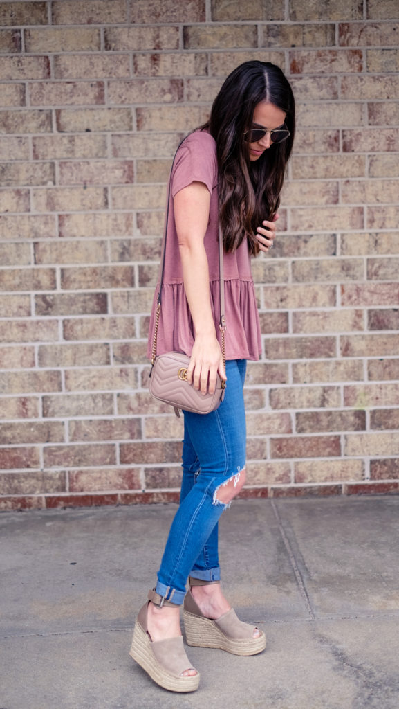 Casual weekend peplum outfit