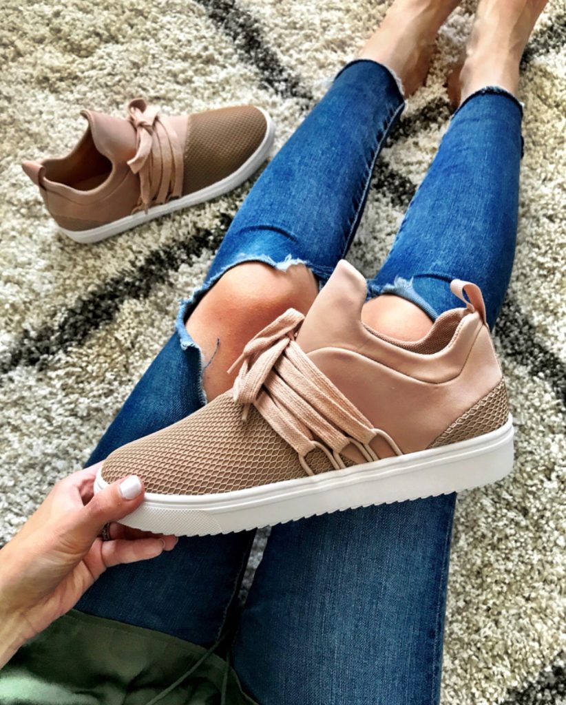 Steve Madden blush sneakers