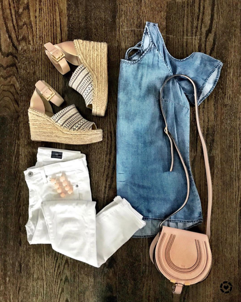 chambray shirt outfit