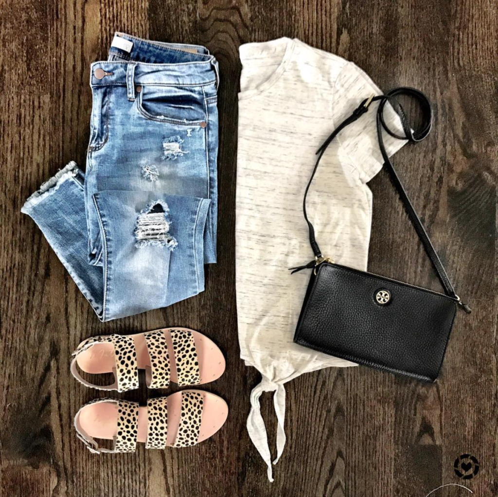 madewell knotted tee
