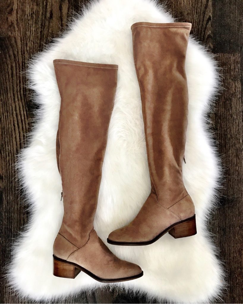 steve madden over the knee flat boots