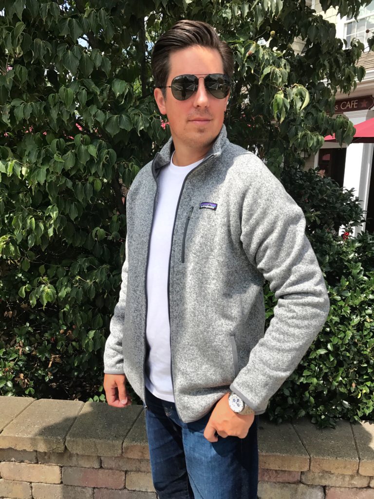 mens patagonia fleece outfit
