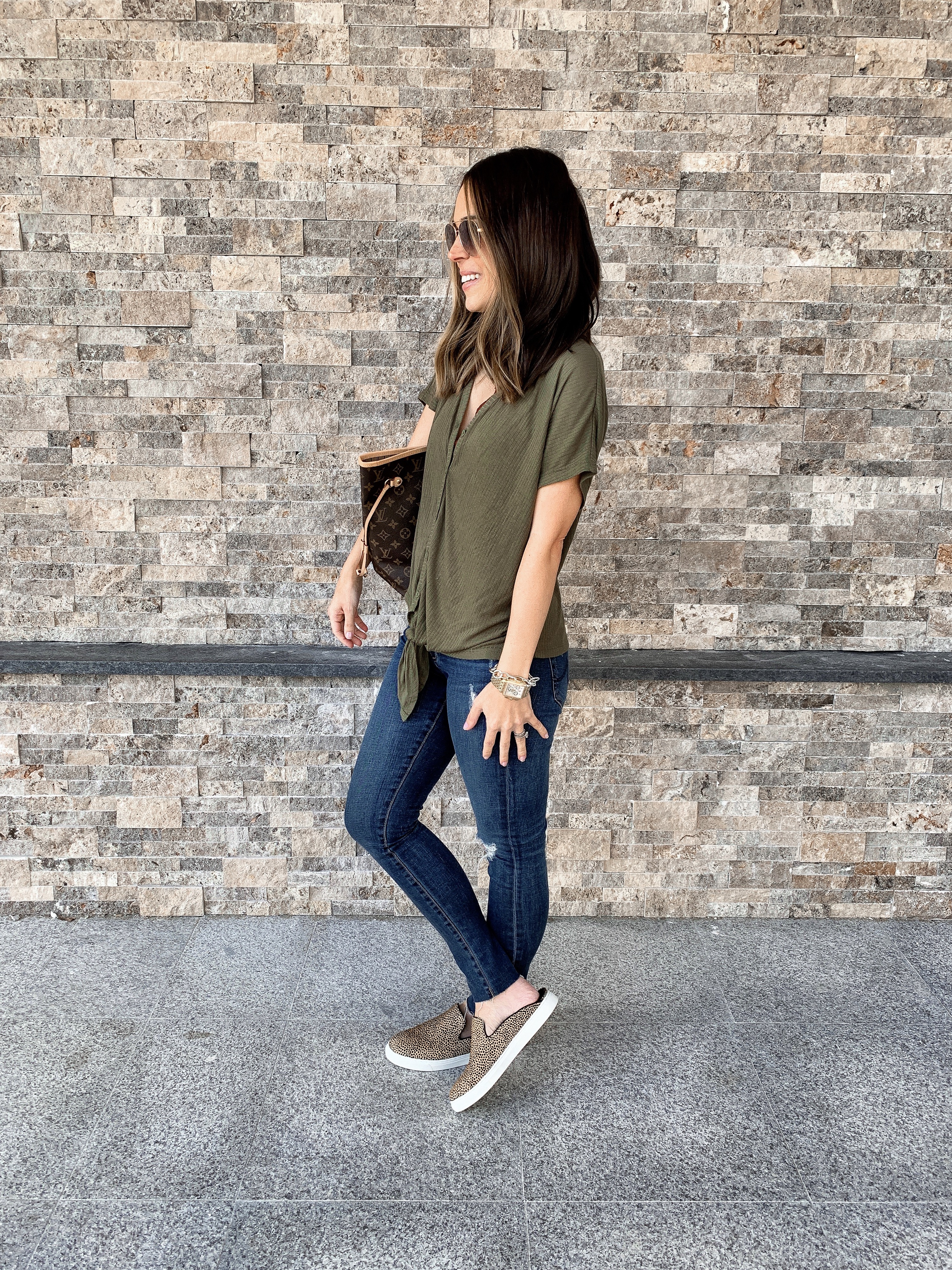 Olive + Leopard Outfit | MrsCasual
