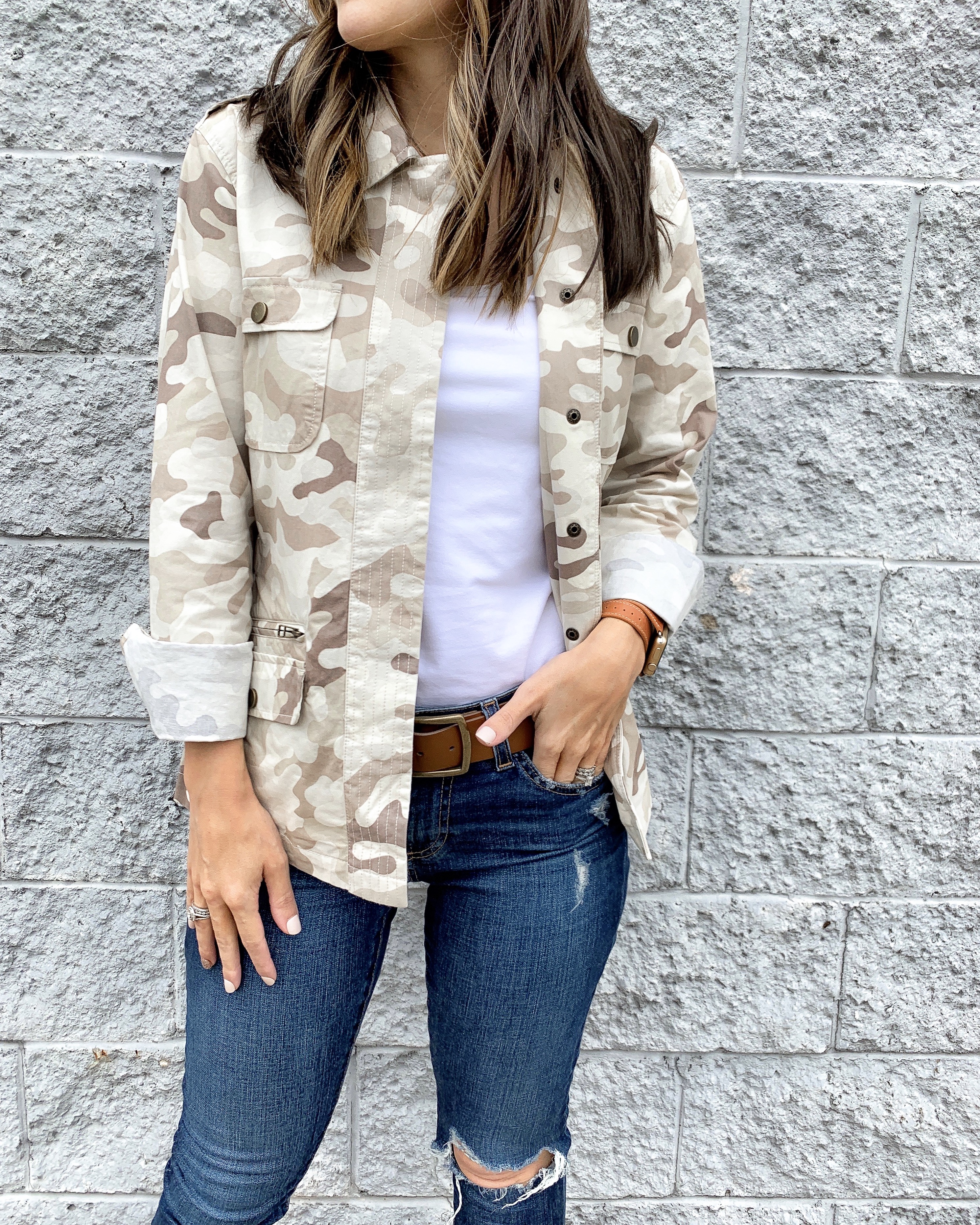 Camo Utility Shirt Jacket