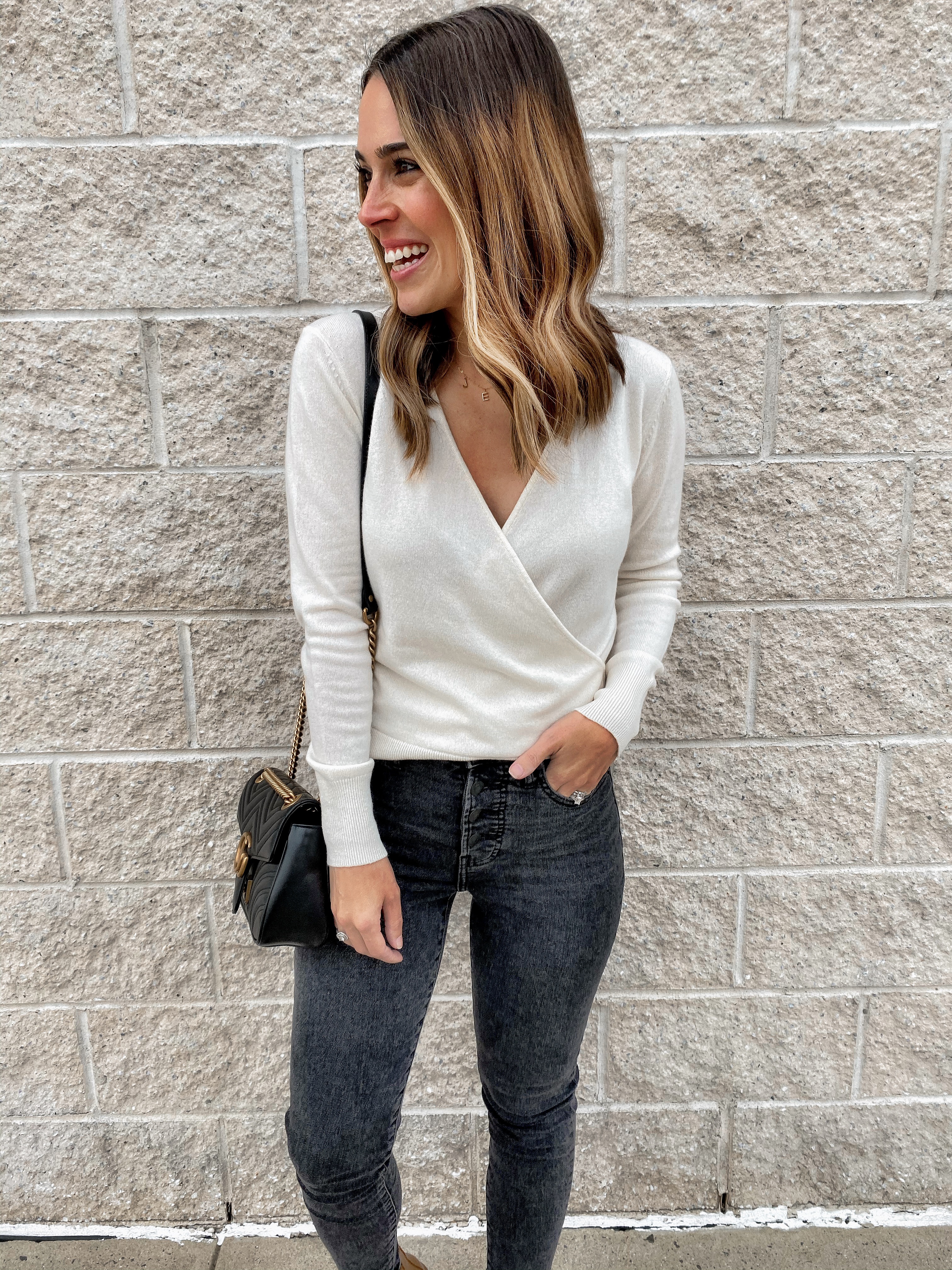 Everlane cashmere hot sale wrap sweater