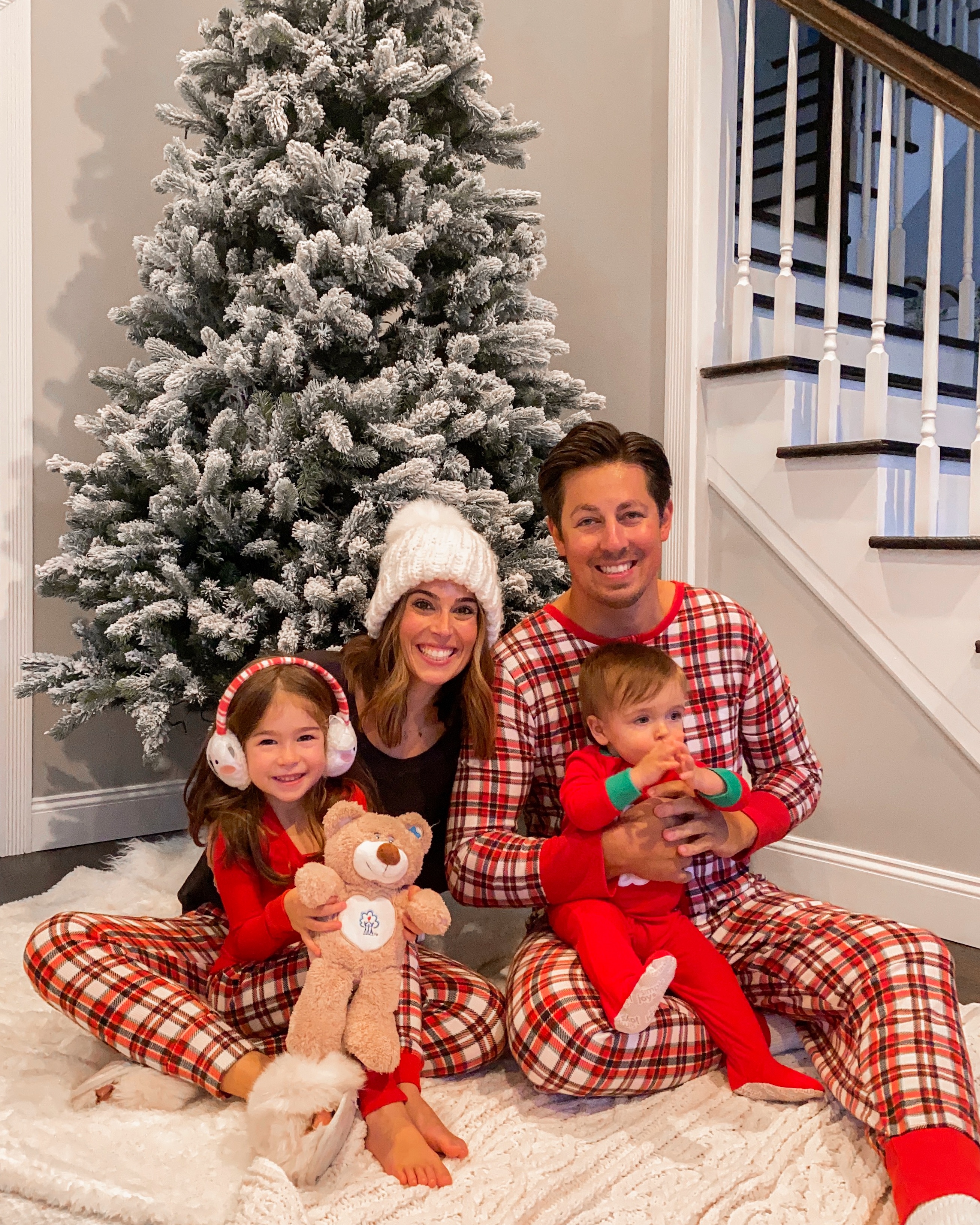 matching holiday pajamas