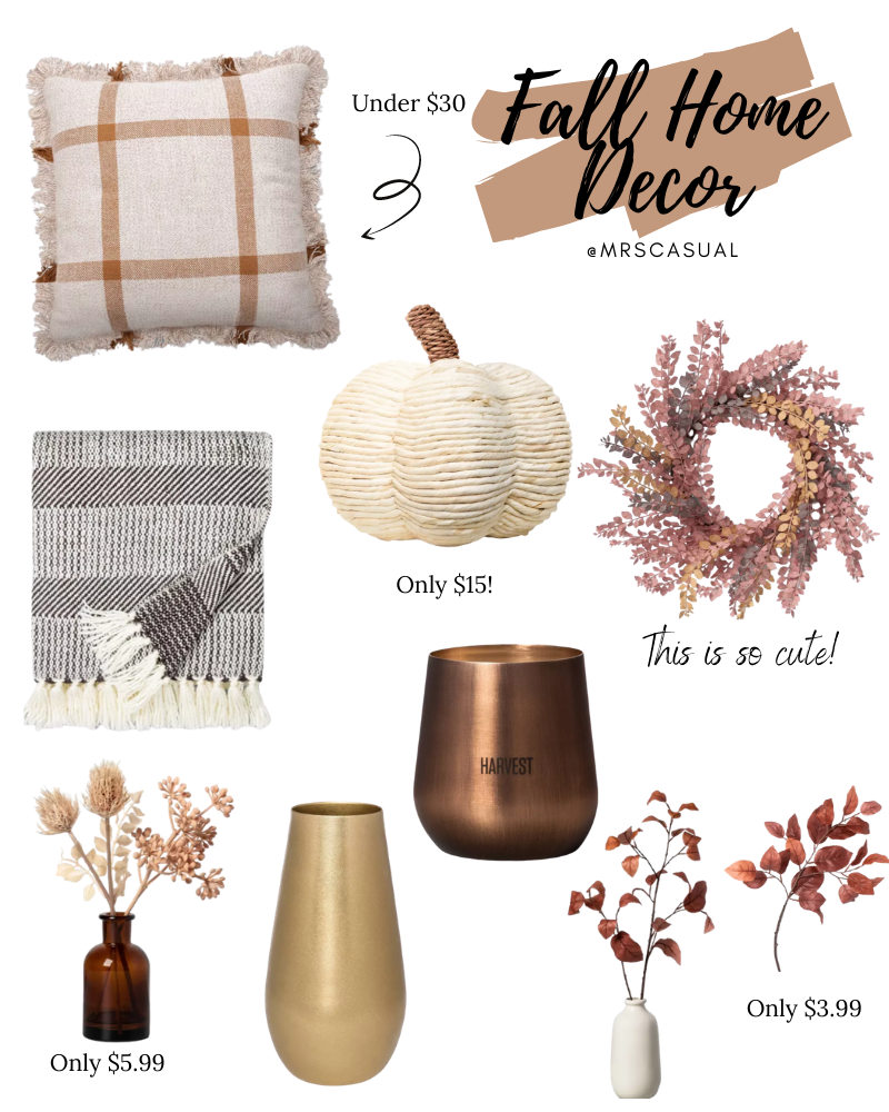 Amazon + Target Fall Home Decor Finds | MrsCasual