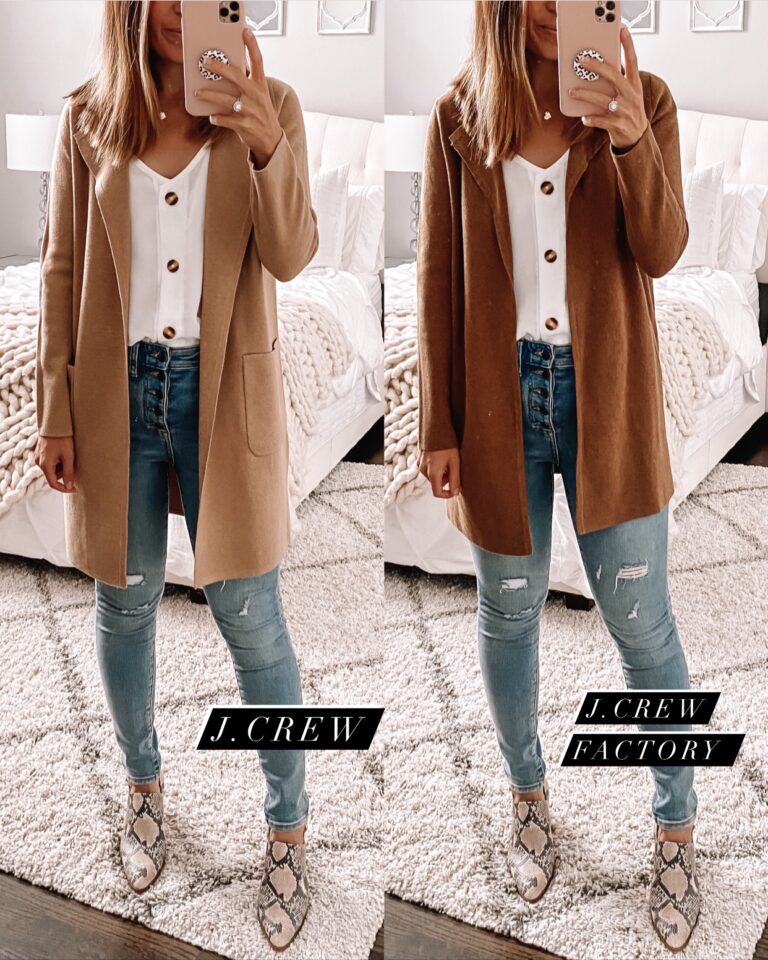 J.Crew Factory Vs J.Crew Coatigan | MrsCasual